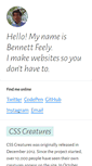 Mobile Screenshot of bennettfeely.com